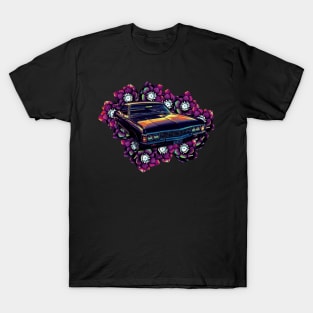 SPN Flowers Purple Impala T-Shirt